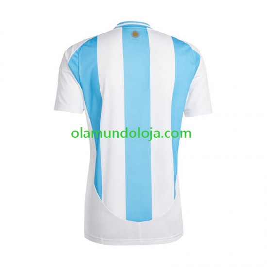 Camisola Argentina Copa America 2024 Homem Equipamento Primeiro Manga Curta